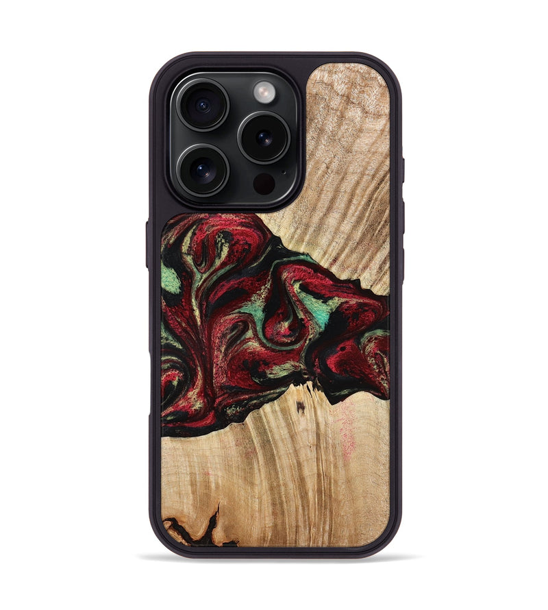 iPhone 16 Pro Wood Phone Case - Cayla (Red, 776629)