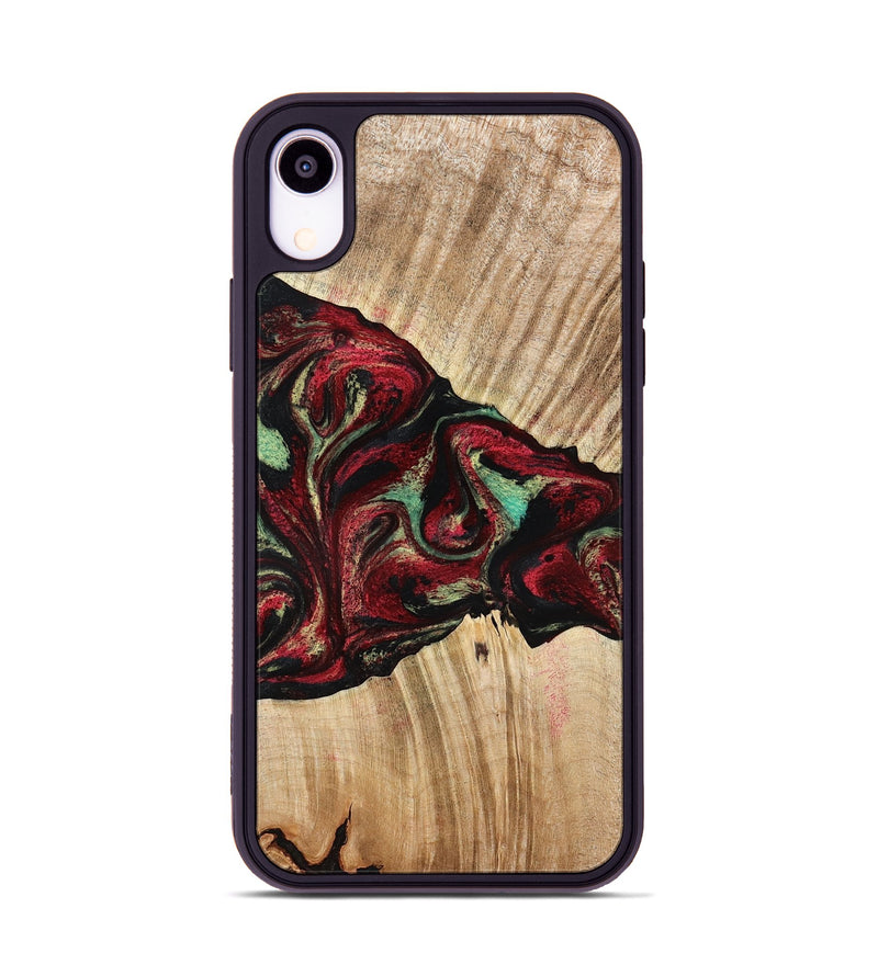 iPhone Xr Wood Phone Case - Cayla (Red, 776629)