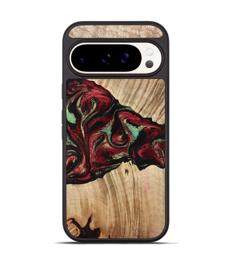 Pixel 9 Pro Wood Phone Case - Cayla (Red, 776629)