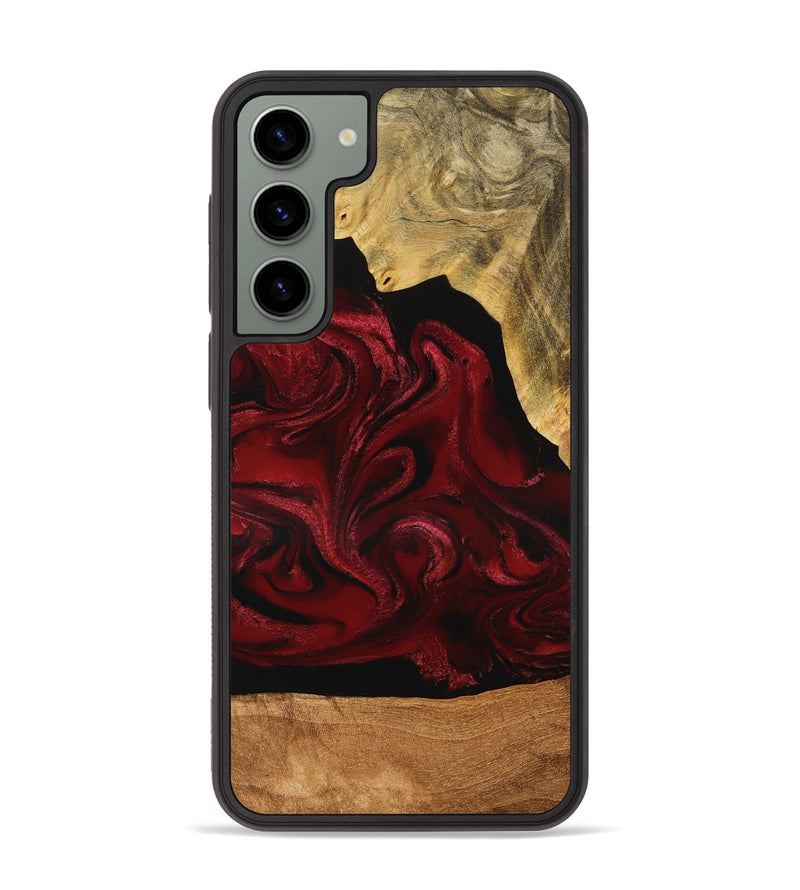 Galaxy S23 Plus Wood Phone Case - Omer (Red, 776632)