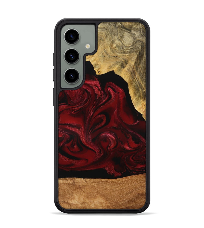 Galaxy S24 Plus Wood Phone Case - Omer (Red, 776632)