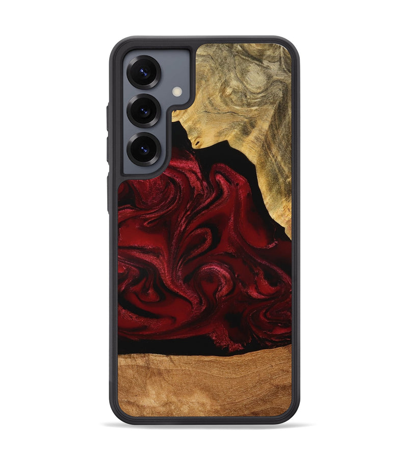 Galaxy S25 Plus Wood Phone Case - Omer (Red, 776632)