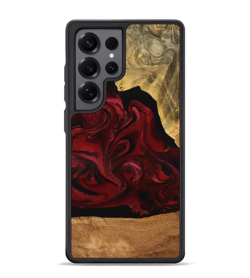 Galaxy S25 Ultra Wood Phone Case - Omer (Red, 776632)
