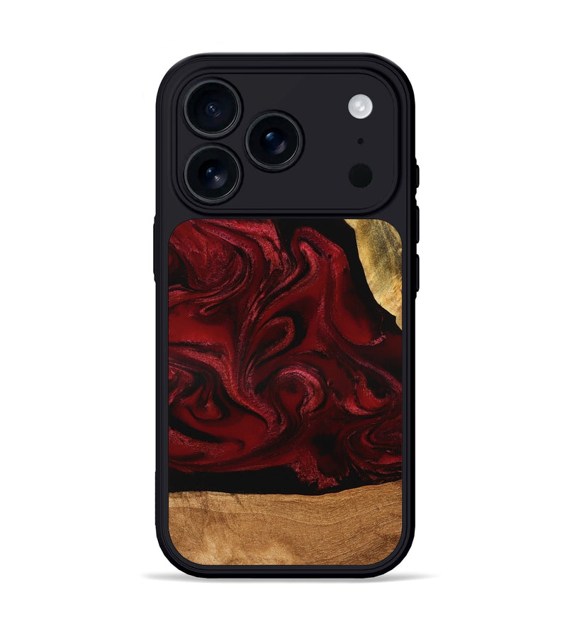 iPhone 17 Pro Wood Phone Case - Omer (Red, 776632)