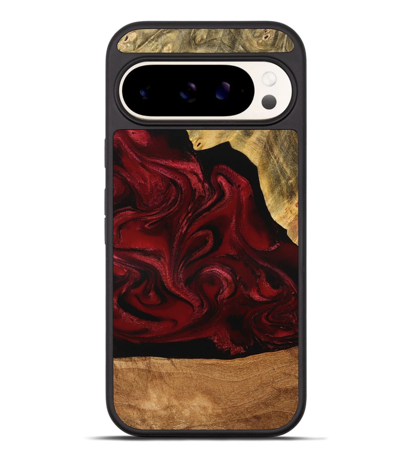 Pixel 9 Pro XL Wood Phone Case - Omer (Red, 776632)
