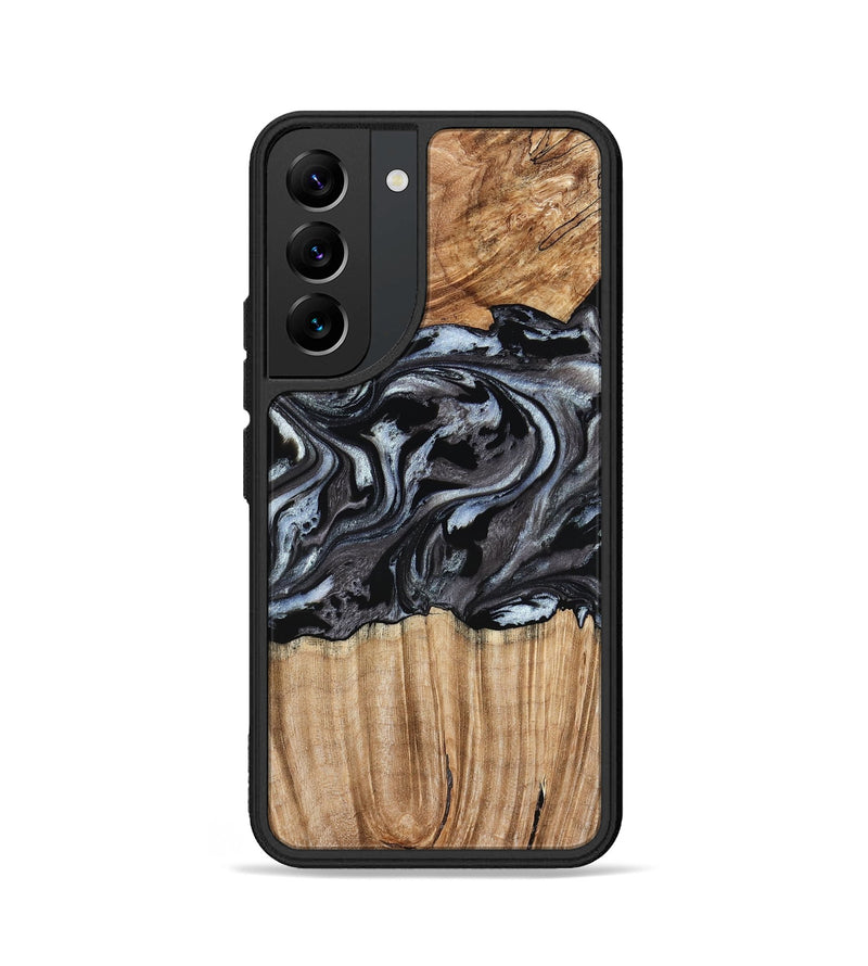 Galaxy S22 Wood Phone Case - Luz (Black & White, 776633)