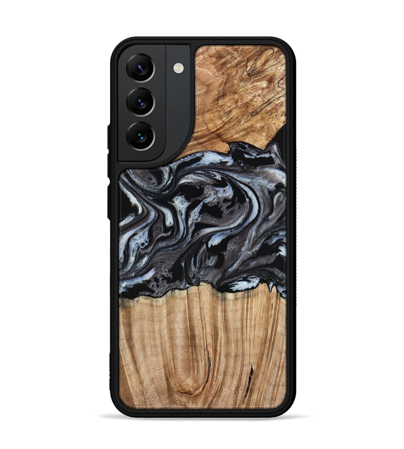 Galaxy S22 Plus Wood Phone Case - Luz (Black & White, 776633)