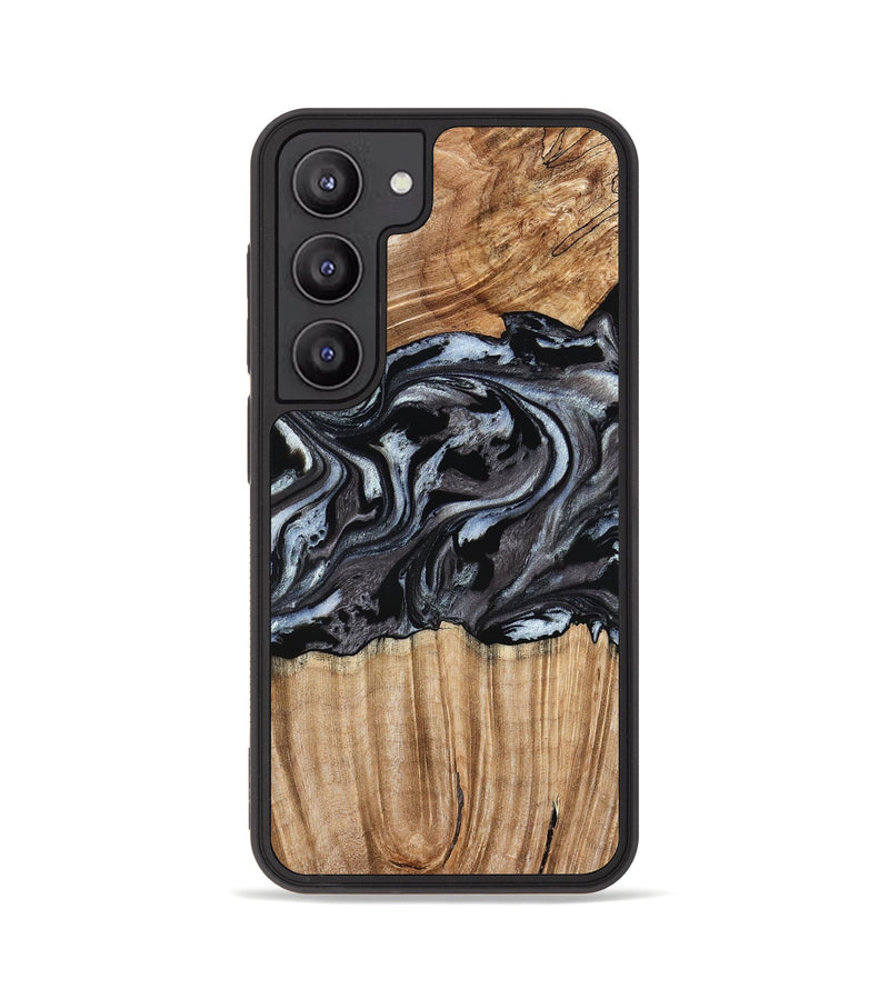 Galaxy S23 Wood Phone Case - Luz (Black & White, 776633)