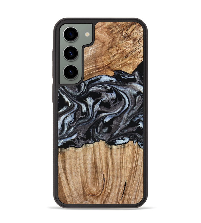 Galaxy S23 Plus Wood Phone Case - Luz (Black & White, 776633)