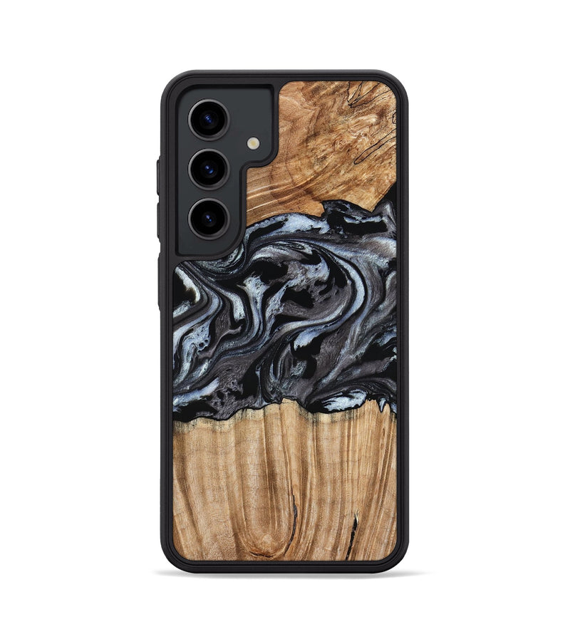 Galaxy S24 Wood Phone Case - Luz (Black & White, 776633)
