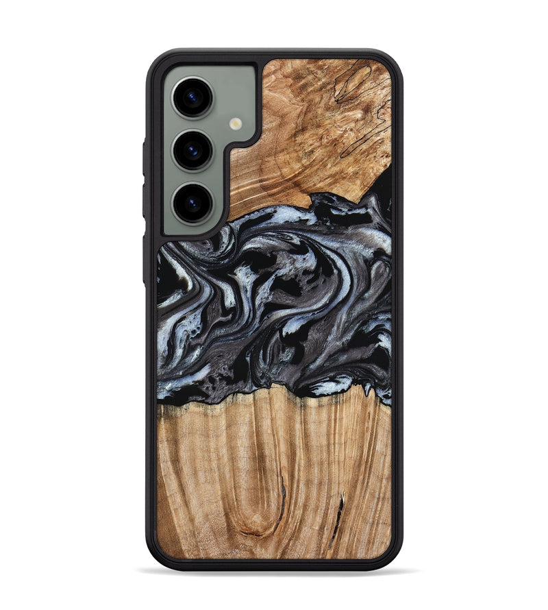 Galaxy S24 Plus Wood Phone Case - Luz (Black & White, 776633)