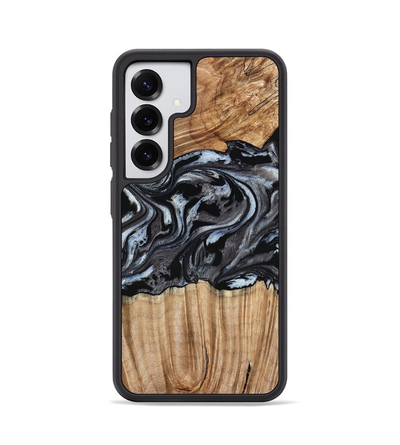 Galaxy S25 Wood Phone Case - Luz (Black & White, 776633)