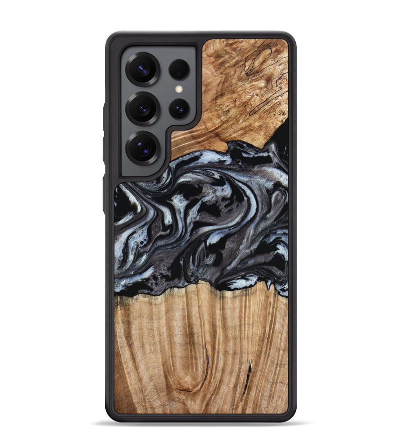 Galaxy S25 Ultra Wood Phone Case - Luz (Black & White, 776633)