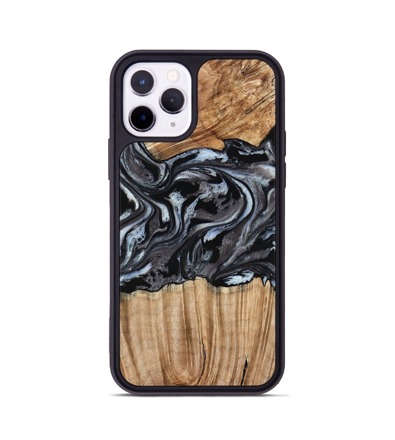 iPhone 11 Pro Wood Phone Case - Luz (Black & White, 776633)