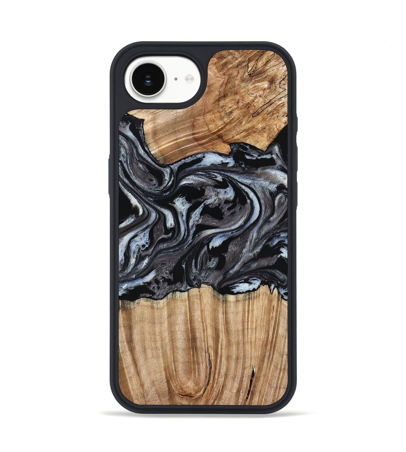 iPhone 16e Wood Phone Case - Luz (Black & White, 776633)