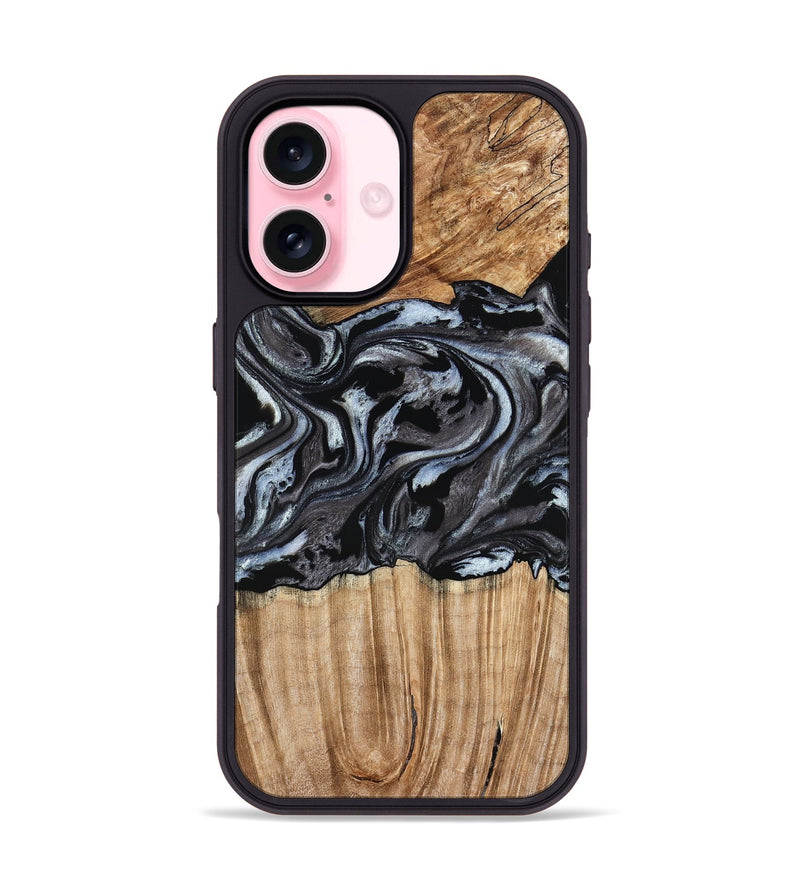 iPhone 17 Wood Phone Case - Luz (Black & White, 776633)