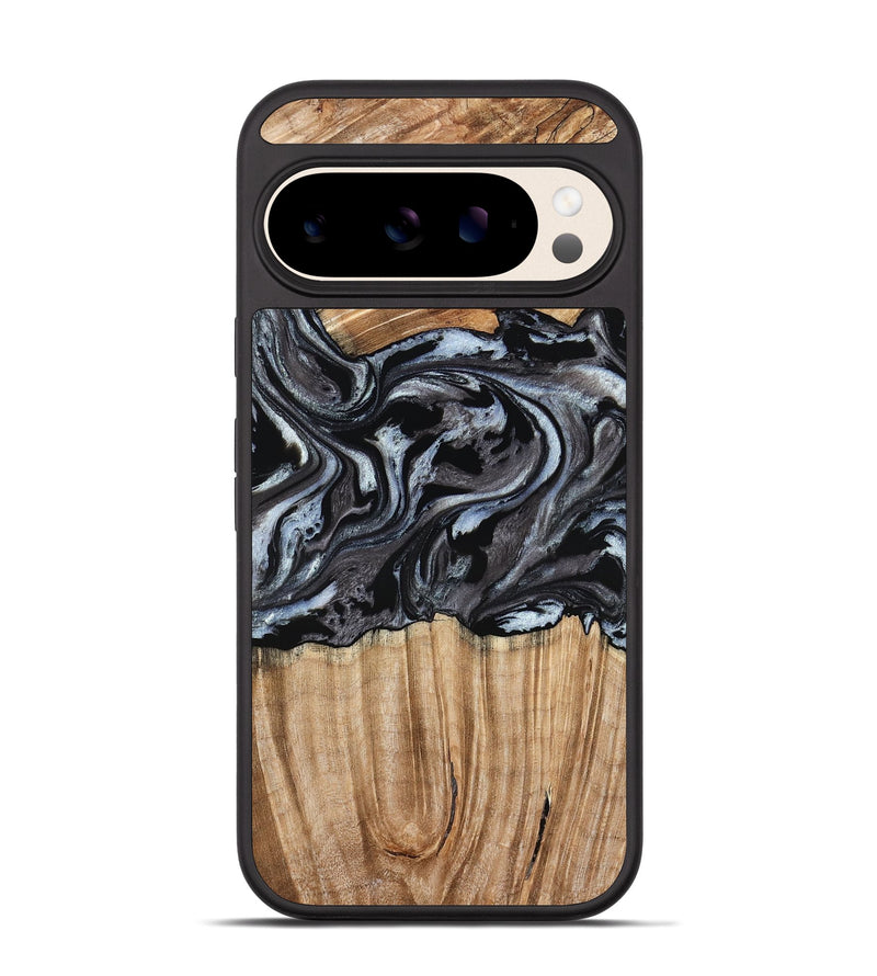Pixel 10 Wood Phone Case - Luz (Black & White, 776633)