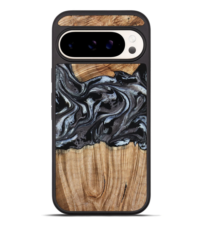 Pixel 10 Pro XL Wood Phone Case - Luz (Black & White, 776633)
