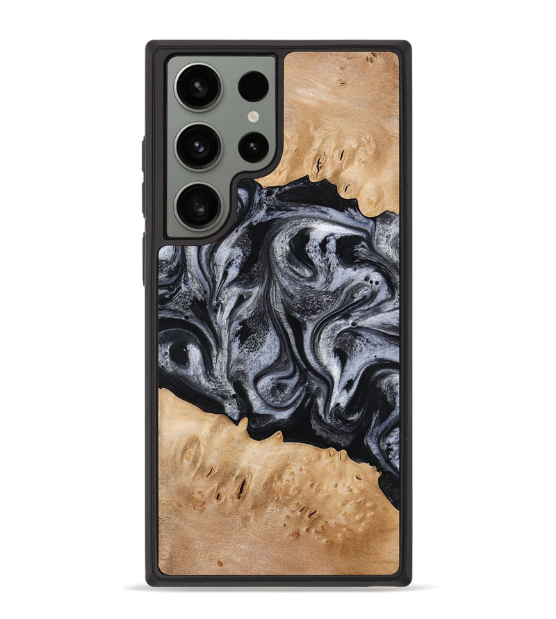 Galaxy S23 Ultra Wood Phone Case - Tyrell (Black & White, 776640)