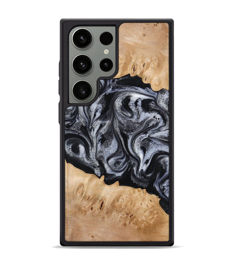 Galaxy S24 Ultra Wood Phone Case - Tyrell (Black & White, 776640)