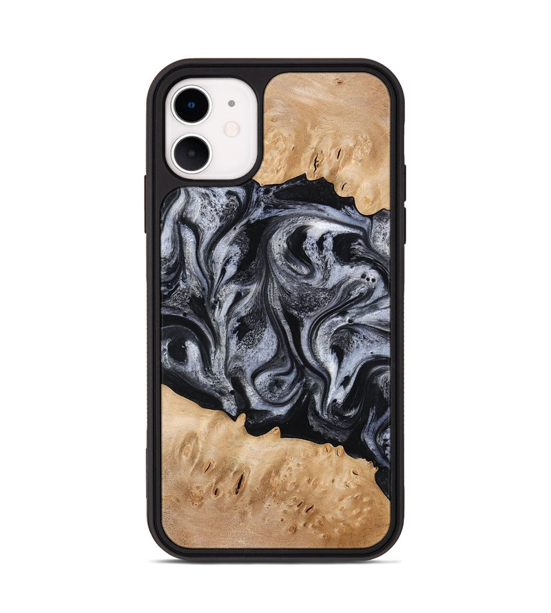 iPhone 11 Wood Phone Case - Tyrell (Black & White, 776640)