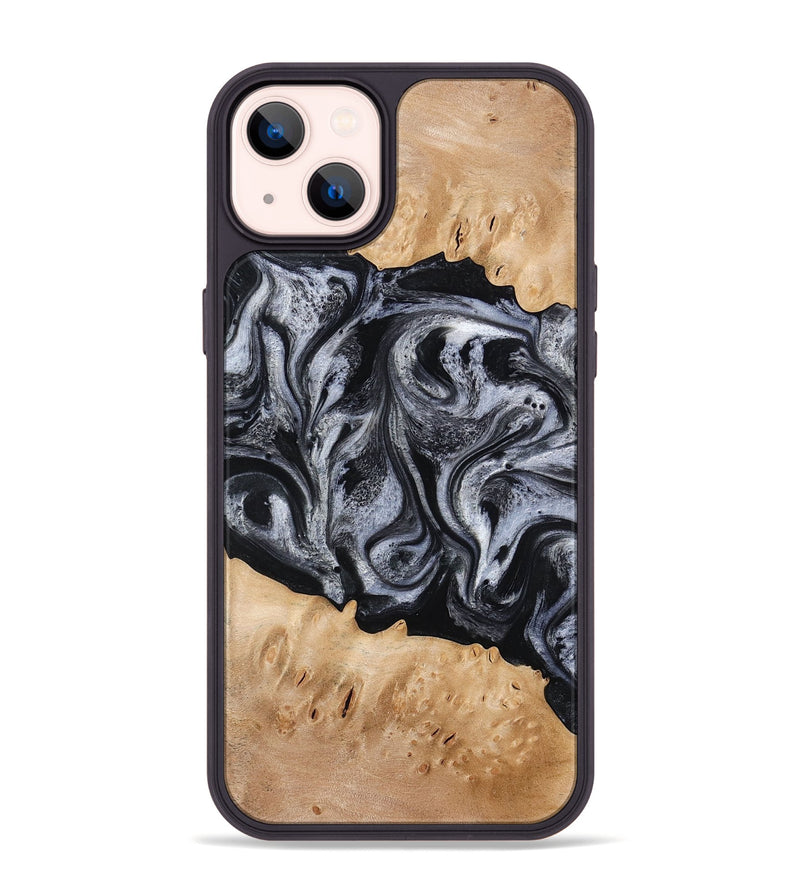 iPhone 14 Plus Wood Phone Case - Tyrell (Black & White, 776640)