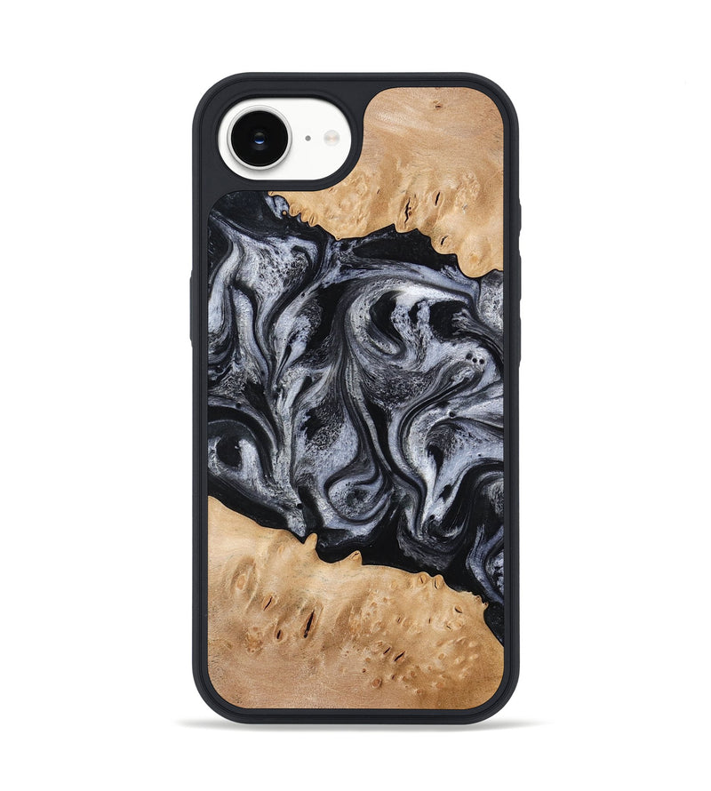 iPhone 16e Wood Phone Case - Tyrell (Black & White, 776640)