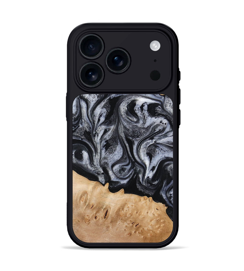 iPhone 17 Pro Wood Phone Case - Tyrell (Black & White, 776640)