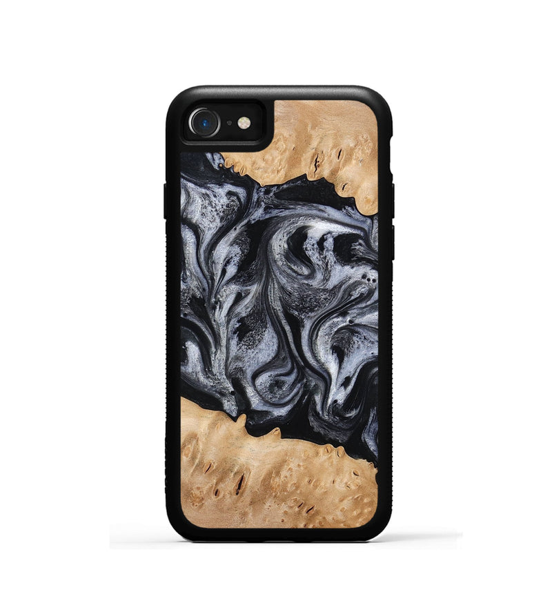 iPhone SE Wood Phone Case - Tyrell (Black & White, 776640)