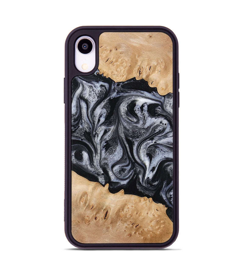 iPhone Xr Wood Phone Case - Tyrell (Black & White, 776640)