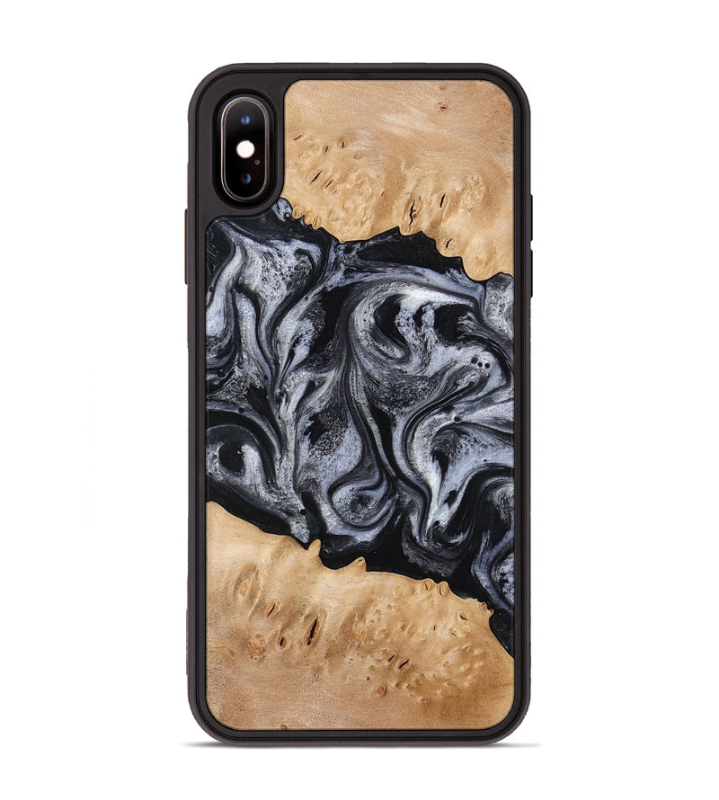 iPhone Xs Max Wood Phone Case - Tyrell (Black & White, 776640)