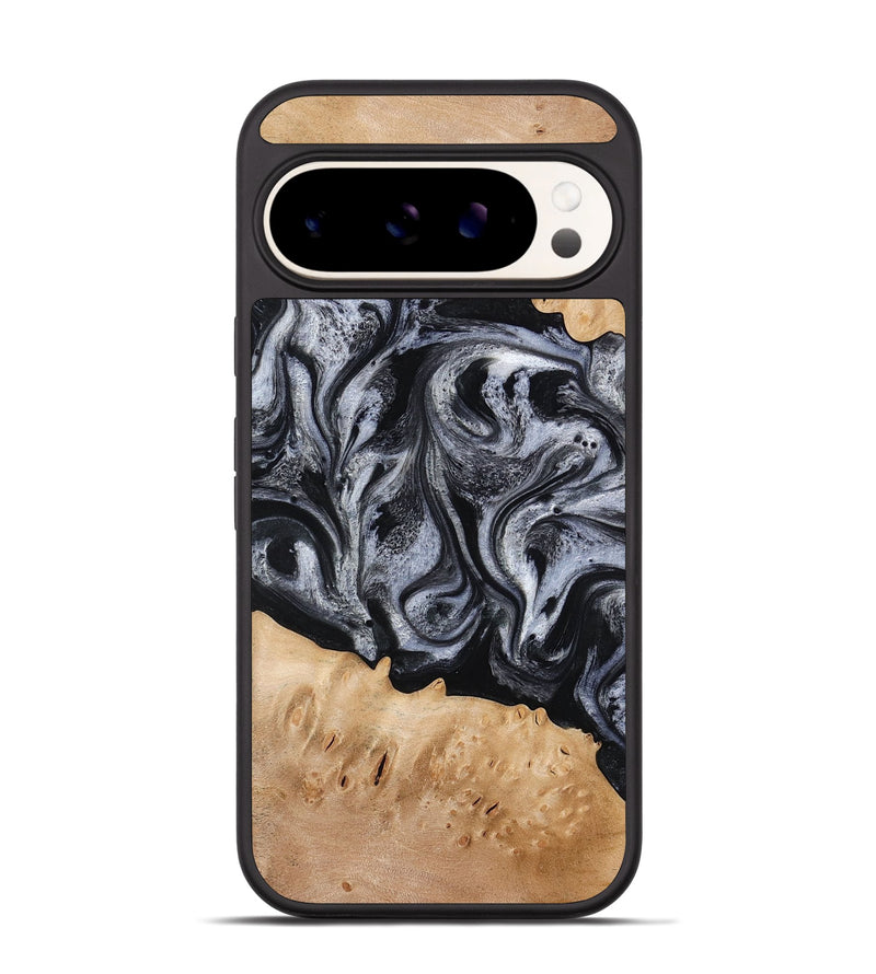 Pixel 9 Pro Wood Phone Case - Tyrell (Black & White, 776640)
