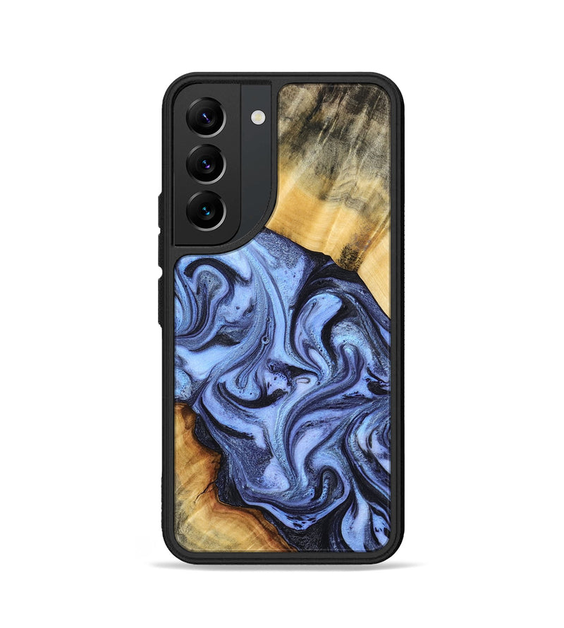 Galaxy S22 Wood Phone Case - Itzel (Blue, 776680)