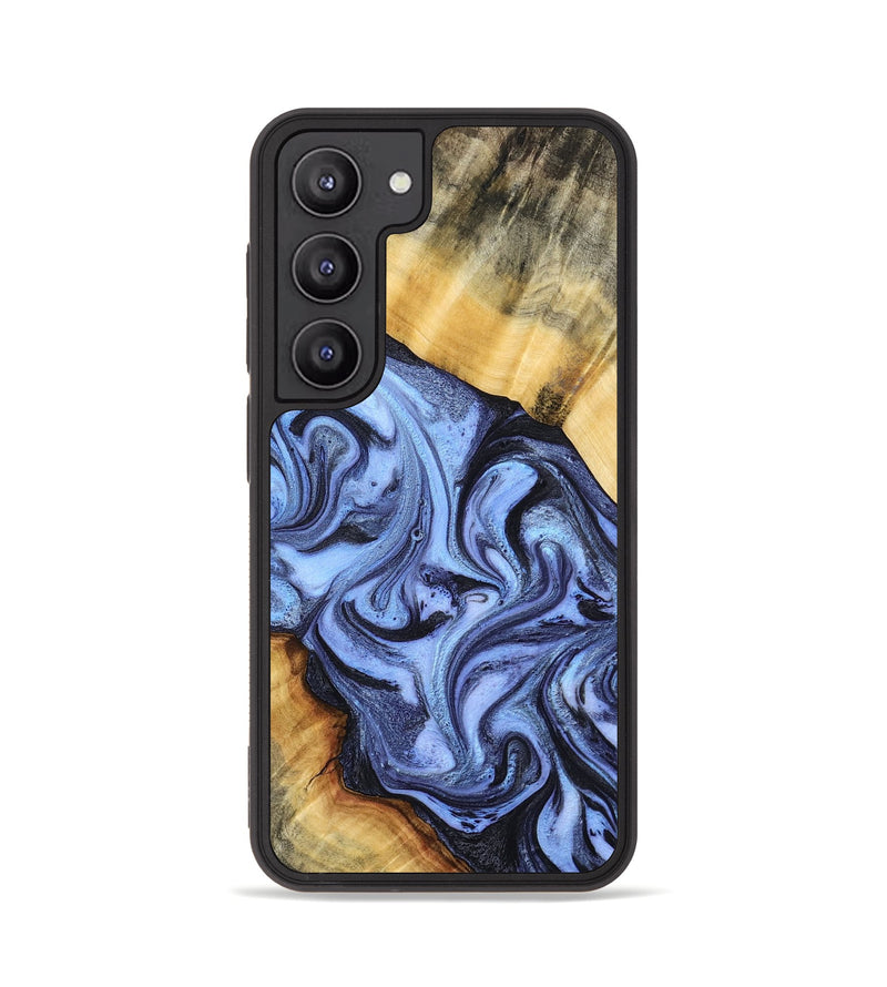 Galaxy S23 Wood Phone Case - Itzel (Blue, 776680)