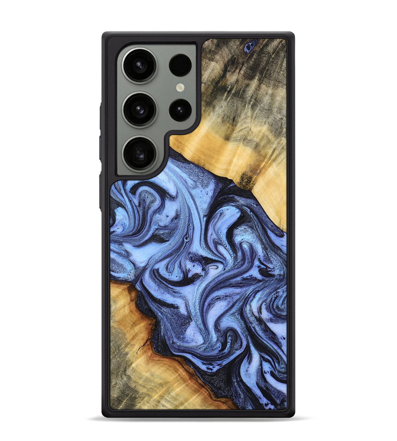 Galaxy S24 Ultra Wood Phone Case - Itzel (Blue, 776680)