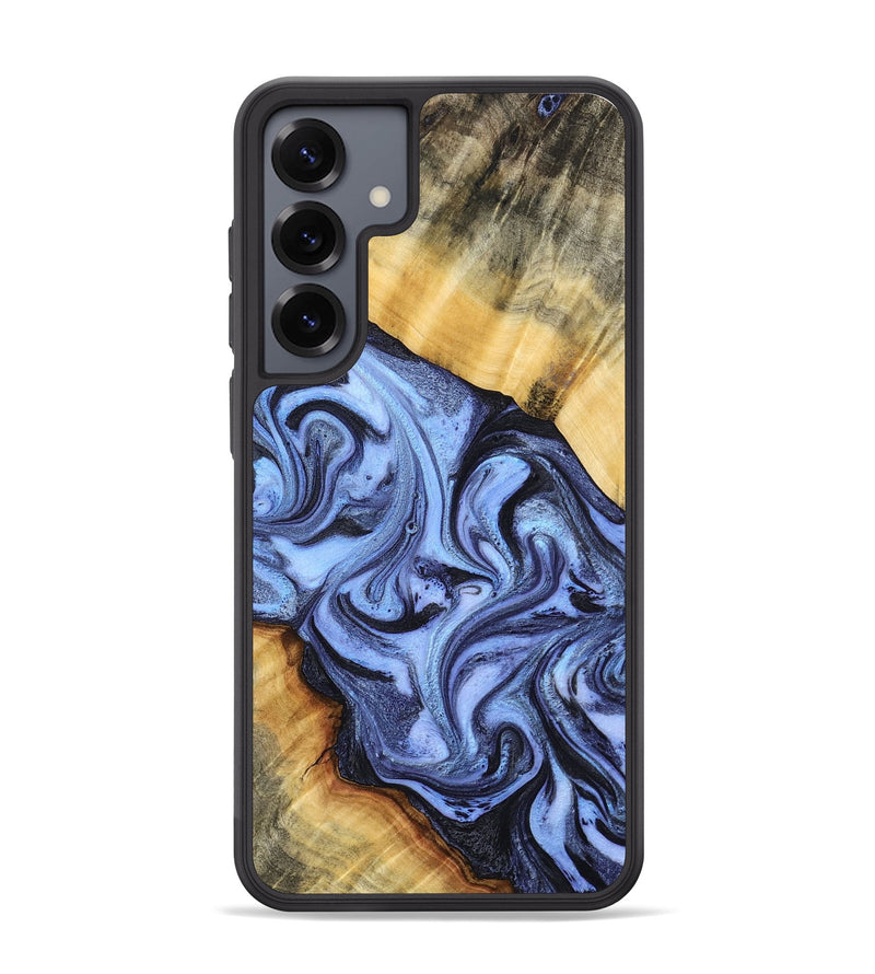Galaxy S25 Plus Wood Phone Case - Itzel (Blue, 776680)