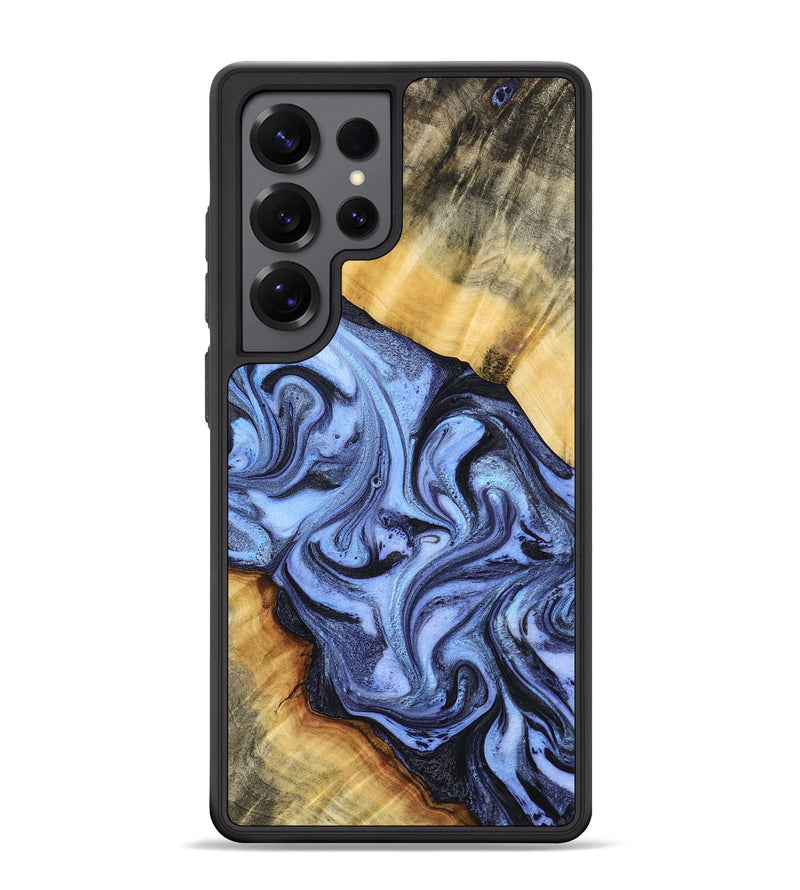 Galaxy S25 Ultra Wood Phone Case - Itzel (Blue, 776680)