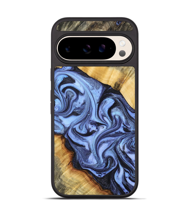 Pixel 10 Wood Phone Case - Itzel (Blue, 776680)