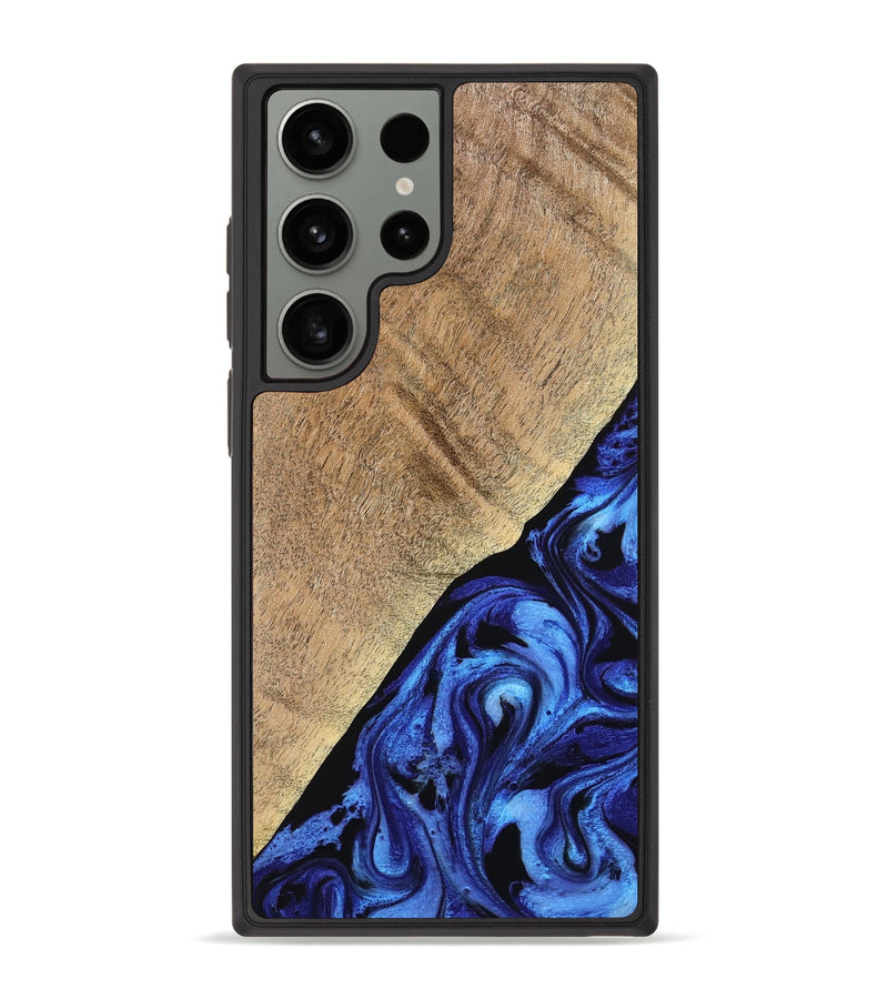 Galaxy S23 Ultra Wood Phone Case - Jaylan (Blue, 776684)