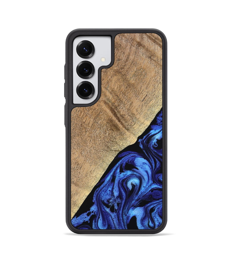 Galaxy S25 Wood Phone Case - Jaylan (Blue, 776684)