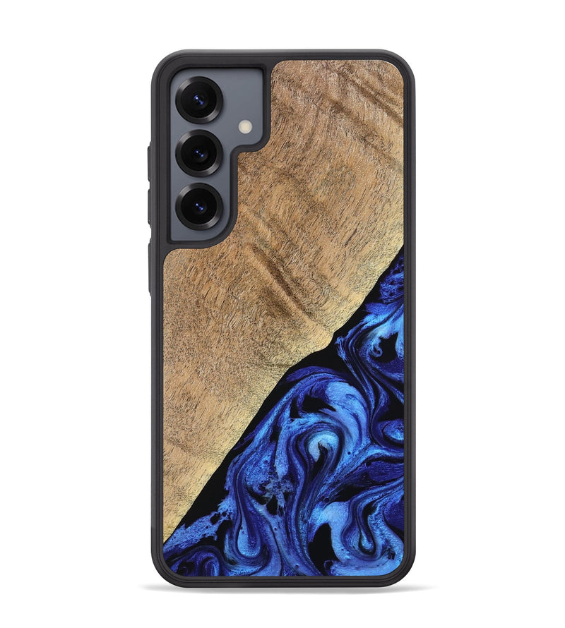 Galaxy S25 Plus Wood Phone Case - Jaylan (Blue, 776684)