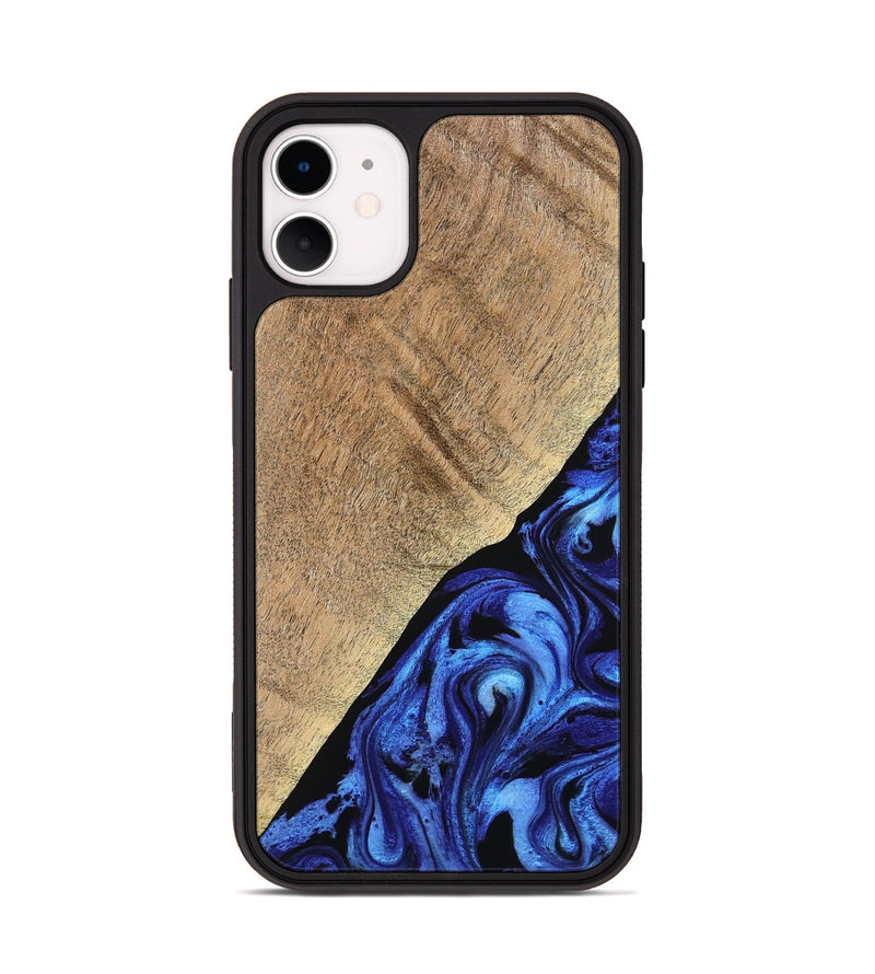 iPhone 11 Wood Phone Case - Jaylan (Blue, 776684)