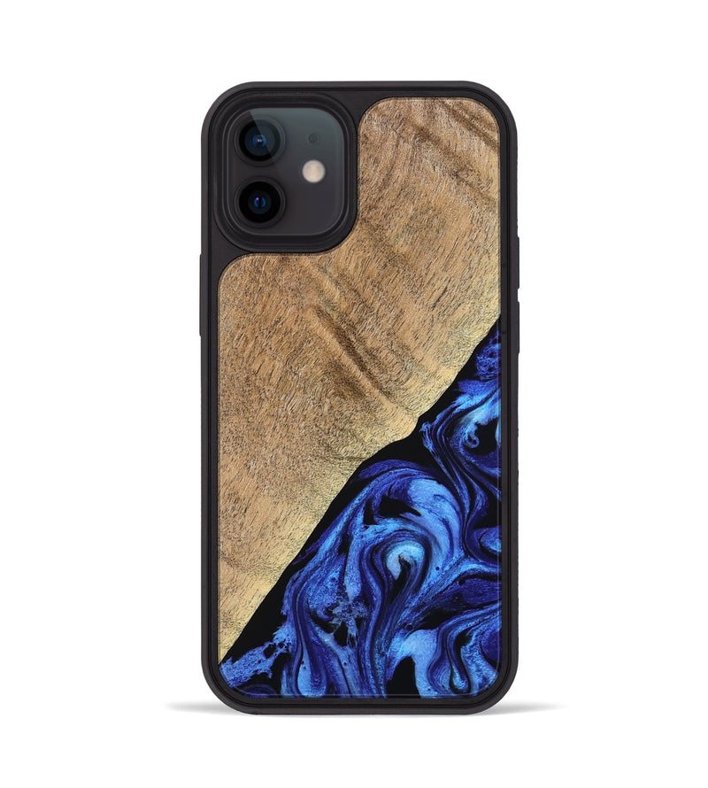 iPhone 12 Wood Phone Case - Jaylan (Blue, 776684)