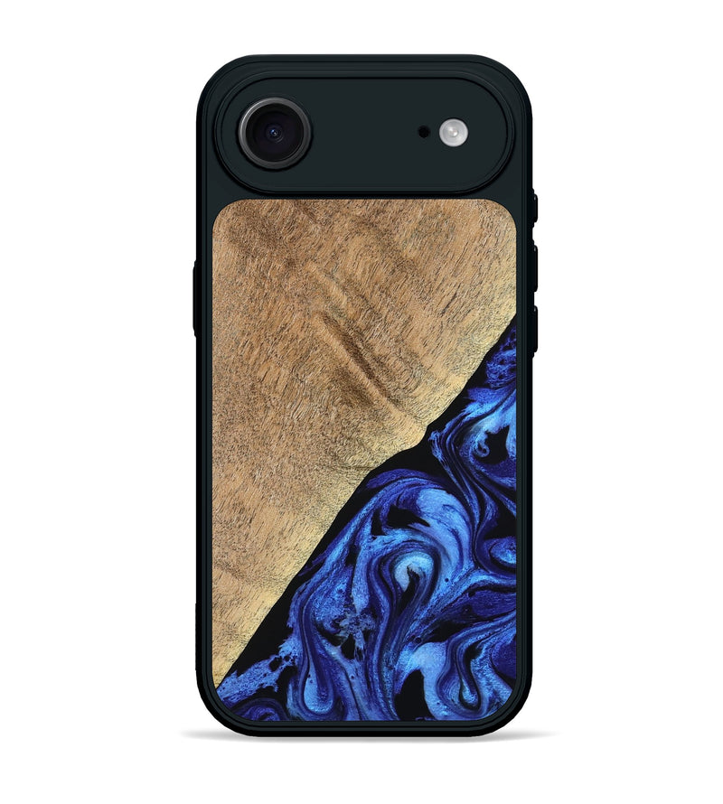 iPhone 17 Air Wood Phone Case - Jaylan (Blue, 776684)