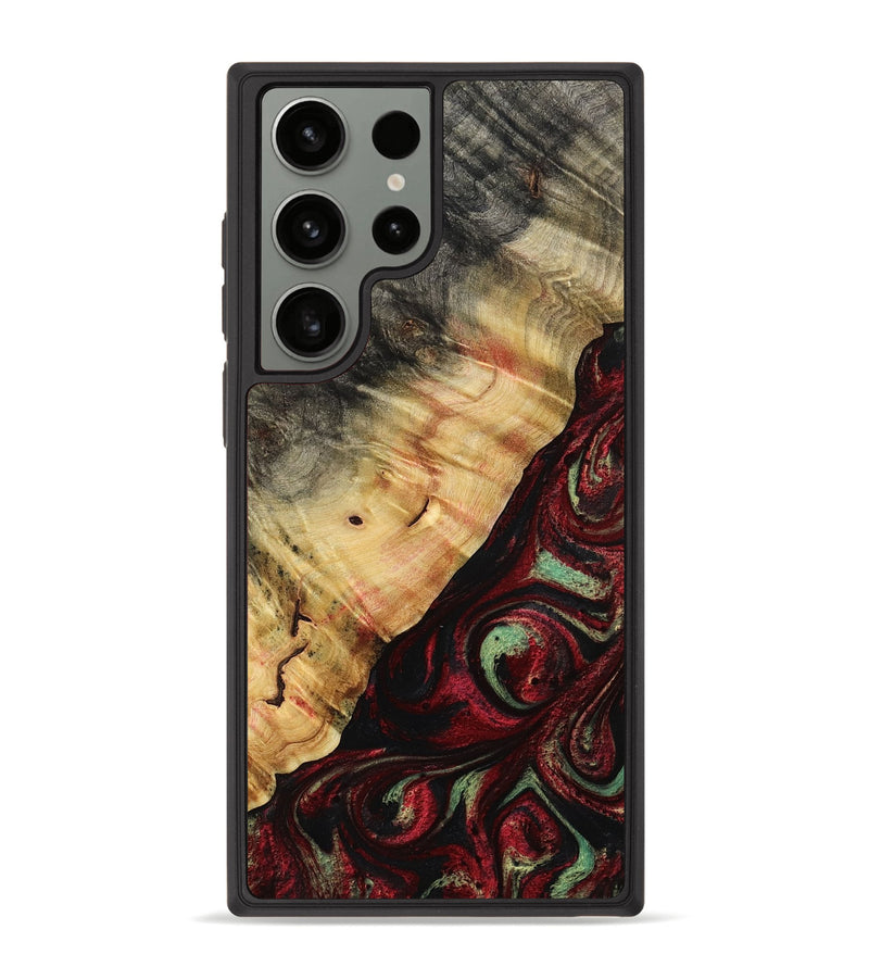 Galaxy S23 Ultra Wood Phone Case - Britany (Red, 776777)