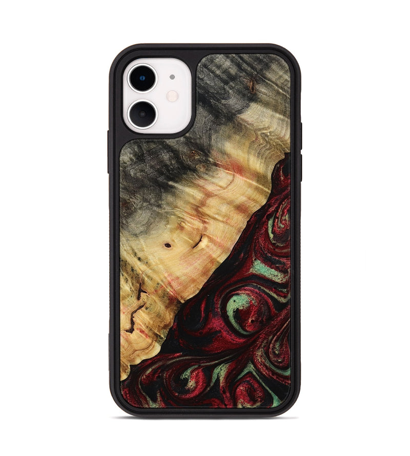 iPhone 11 Wood Phone Case - Britany (Red, 776777)