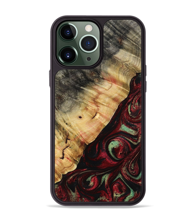 iPhone 13 Pro Max Wood Phone Case - Britany (Red, 776777)