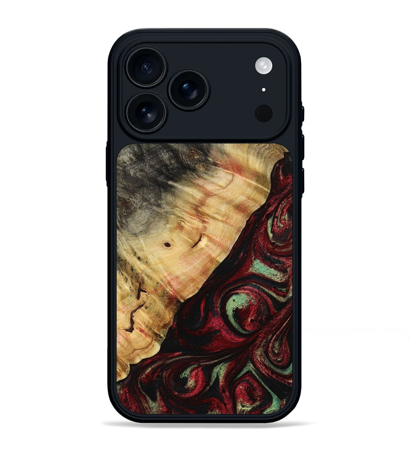 iPhone 17 Pro Max Wood Phone Case - Britany (Red, 776777)