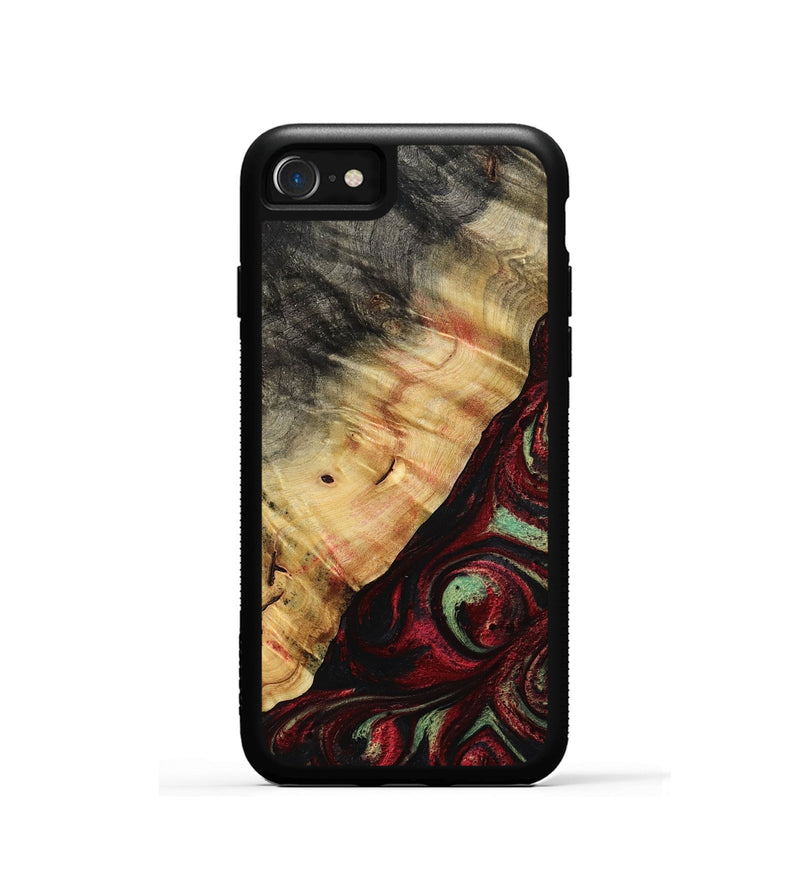 iPhone SE Wood Phone Case - Britany (Red, 776777)
