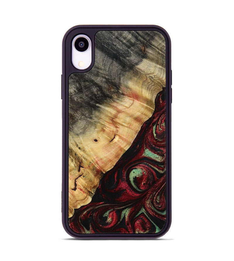 iPhone Xr Wood Phone Case - Britany (Red, 776777)